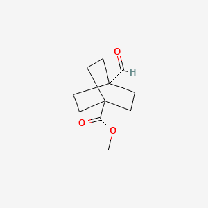 molecular formula C11H16O3 B1353646 Methyl 4-formylbicyclo[2.2.2]octane-1-carboxylate CAS No. 94994-25-9
