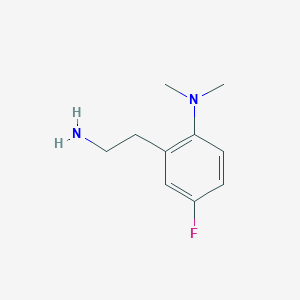 molecular formula C10H15FN2 B13536468 2-(2-aminoethyl)-4-fluoro-N,N-dimethylaniline 
