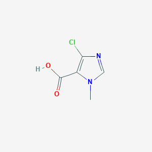 molecular formula C5H5ClN2O2 B13536474 4-Chloro-1-methyl-1h-imidazole-5-carboxylic acid 