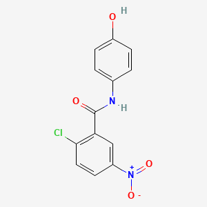 molecular formula C13H9ClN2O4 B1353651 2-chloro-N-(4-hydroxyphenyl)-5-nitrobenzamide CAS No. 22978-55-8
