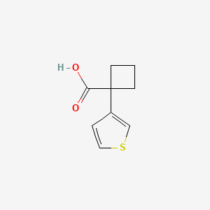 molecular formula C9H10O2S B13536543 1-(3-Thienyl)cyclobutanecarboxylic acid CAS No. 202737-34-6