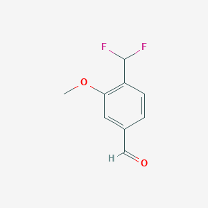 molecular formula C9H8F2O2 B1353666 4-(Difluoromethyl)-3-methoxybenzaldehyde CAS No. 900641-83-0