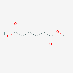 molecular formula C8H14O4 B13536728 (4R)-6-methoxy-4-methyl-6-oxohexanoicacid 