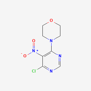 molecular formula C8H9ClN4O3 B1353674 4-(6-Chloro-5-nitropyrimidin-4-yl)morpholine CAS No. 54660-14-9