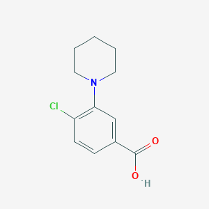 4-Chloro-3-piperidin-1-yl-benzoic acid