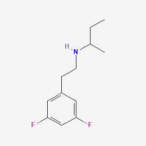 molecular formula C12H17F2N B13536789 n-(3,5-Difluorophenethyl)butan-2-amine 