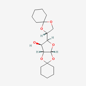 molecular formula C18H28O6 B1353679 1,2:5,6-Di-O-cyclohexylidene-a-D-glucofuranose CAS No. 23397-76-4