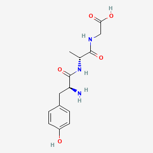 molecular formula C14H19N3O5 B1353689 Tyrosyl-alanyl-glycine CAS No. 69537-64-0