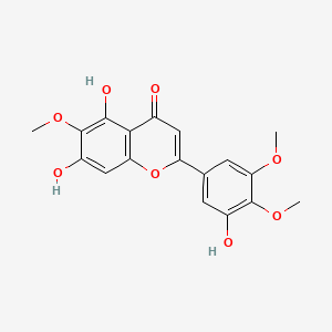 molecular formula C18H16O8 B1353690 5,7,3'-Trihydroxy-6,4',5'-trimethoxyflavone CAS No. 78417-26-2