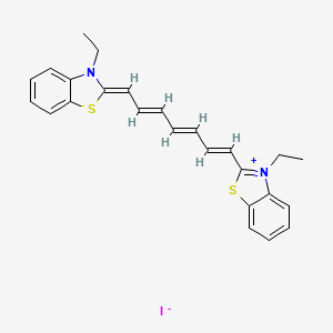 molecular formula C25H25IN2S2 B1353693 苯并噻唑鎓，3-乙基-2-(7-(3-乙基-2(3H)-苯并噻唑亚烷基)-1,3,5-庚三烯基)-，碘化物 CAS No. 3071-70-3