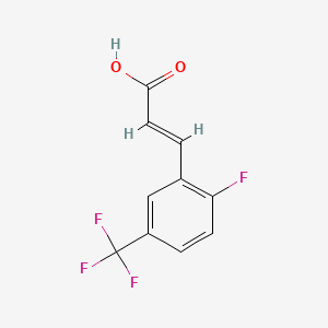 molecular formula C10H6F4O2 B1353695 2-Fluoro-5-(trifluoromethyl)cinnamic acid CAS No. 247113-91-3