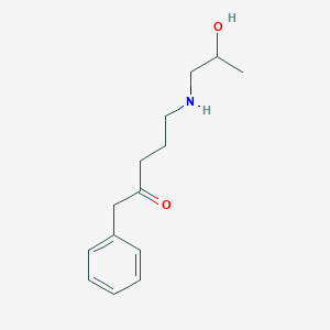molecular formula C14H21NO2 B135370 5-((2-Hydroxypropyl)amino)-1-phenyl-2-pentanone CAS No. 141809-37-2