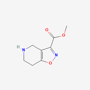 molecular formula C8H10N2O3 B13537137 Methyl 4,5,6,7-tetrahydroisoxazolo[4,5-c]pyridine-3-carboxylate 