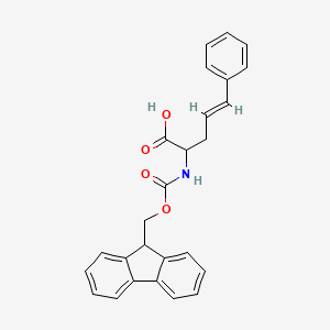 molecular formula C26H23NO4 B1353734 FMOC-DL-苯乙烯丙氨酸 CAS No. 1236297-38-3