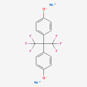 molecular formula C15H8F6Na2O2 B1353735 2,2-Bis(4-hydroxyphenyl)hexafluoropropane, disodium salt CAS No. 74938-83-3