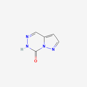 molecular formula C5H4N4O B1353750 Pyrazolo[1,5-d][1,2,4]triazinone 