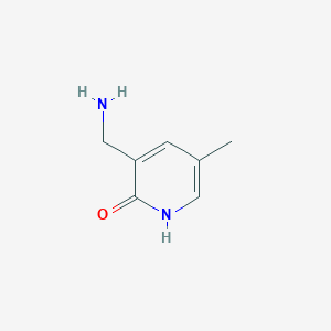 molecular formula C7H10N2O B13537518 3-(Aminomethyl)-5-methylpyridin-2-ol 