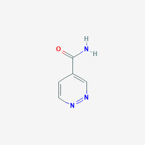 molecular formula C5H5N3O B1353753 Pyridazine-4-carboxamide CAS No. 88511-47-1