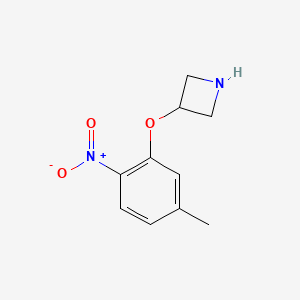 molecular formula C10H12N2O3 B13537532 3-(5-Methyl-2-nitrophenoxy)azetidine 