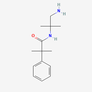 molecular formula C14H22N2O B13537562 N-(1-amino-2-methylpropan-2-yl)-2-methyl-2-phenylpropanamide 