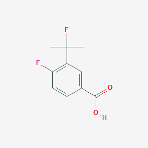 molecular formula C10H10F2O2 B13537579 4-Fluoro-3-(2-fluoropropan-2-yl)benzoicacid 