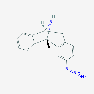 molecular formula C16H14N4 B135376 3-Azido-MK 801 CAS No. 127627-58-1
