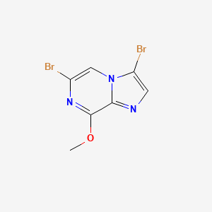 molecular formula C7H5Br2N3O B1353760 3,6-Dibromo-8-methoxyimidazo[1,2-a]pyrazine 