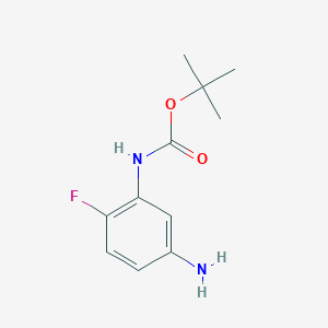 molecular formula C11H15FN2O2 B1353767 tert-Butyl (5-amino-2-fluorophenyl)carbamate CAS No. 535170-18-4