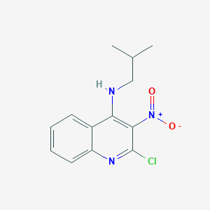 4-Quinolinamine, 2-chloro-N-(2-methylpropyl)-3-nitro-