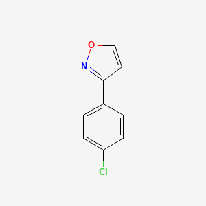 molecular formula C9H6ClNO B1353776 3-(4-Chlorophenyl)isoxazole CAS No. 31301-39-0