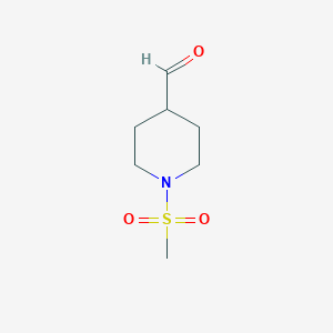 molecular formula C7H13NO3S B1353783 1-(Methylsulfonyl)piperidine-4-carbaldehyde CAS No. 241134-35-0