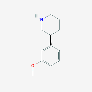molecular formula C12H17NO B1353784 (S)-3-(3-Methoxyphenyl)piperidine CAS No. 88784-37-6