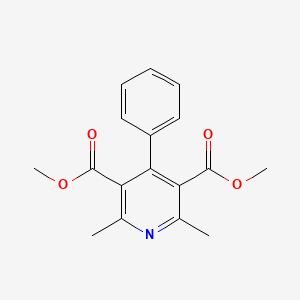 molecular formula C17H17NO4 B1353788 Dimethyl 2,6-dimethyl-4-phenylpyridine-3,5-dicarboxylate CAS No. 77234-00-5