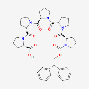 molecular formula C40H47N5O8 B1353790 Fmoc-脯-脯-脯-脯-脯-OH CAS No. 454693-94-8