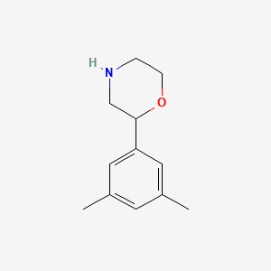 molecular formula C12H17NO B13537900 2-(3,5-Dimethylphenyl)morpholine 