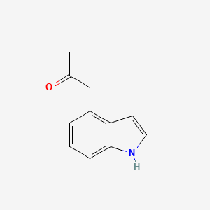 molecular formula C11H11NO B13537916 1-(1H-indol-4-yl)propan-2-one 