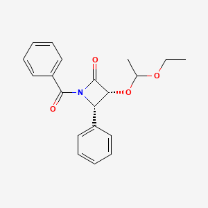 molecular formula C20H21NO4 B1353794 (3R,4S)-1-苯甲酰基-3-(1-乙氧基乙氧基)-4-苯基氮杂环丁烷-2-酮 CAS No. 201856-53-3