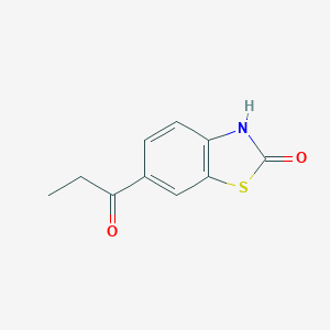 molecular formula C10H9NO2S B135380 6-propionylbenzo[d]thiazol-2(3H)-one CAS No. 133044-35-6