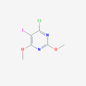 molecular formula C6H6ClIN2O2 B13538064 4-Chloro-5-iodo-2,6-dimethoxypyrimidine CAS No. 134221-53-7