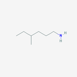 molecular formula C7H17N B13538116 4-Methylhexan-1-amine CAS No. 34263-68-8