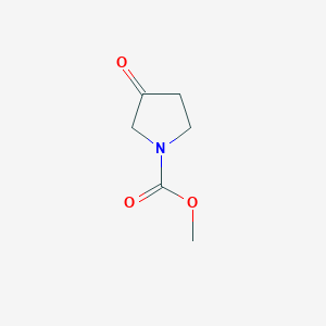 molecular formula C6H9NO3 B1353813 Methyl 3-oxopyrrolidine-1-carboxylate CAS No. 69079-09-0