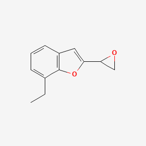 molecular formula C12H12O2 B1353829 7-Ethyl-2-(oxiran-2-yl)benzofuran 