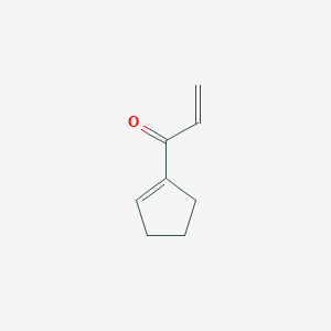 molecular formula C8H10O B1353833 1-(环戊-1-烯-1-基)丙-2-烯-1-酮 CAS No. 62672-81-5