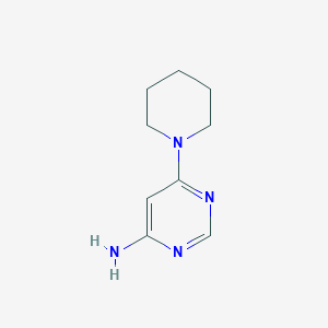 molecular formula C9H14N4 B1353835 6-(哌啶-1-基)嘧啶-4-胺 CAS No. 69206-89-9