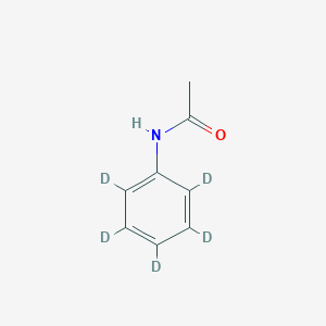 molecular formula C8H9NO B135384 Acetamide, N-(phenyl-2,3,4,5,6-d5)- CAS No. 15826-91-2