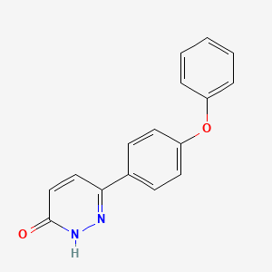 molecular formula C16H12N2O2 B1353844 6-(4-Phenoxyphenyl)pyridazin-3-ol 