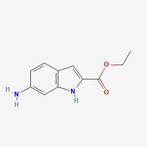 molecular formula C11H12N2O2 B1353849 6-氨基-1H-吲哚-2-羧酸乙酯 CAS No. 71056-60-5