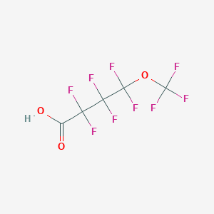 molecular formula C5HF9O3 B1353859 2,2,3,3,4,4-Hexafluoro-4-(trifluoromethoxy)butanoic acid CAS No. 863090-89-5