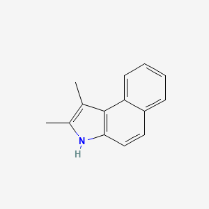 molecular formula C14H13N B1353861 1,2-dimethyl-3H-benzo[e]indole CAS No. 57582-31-7