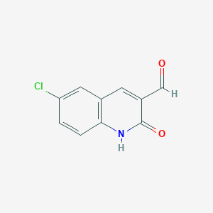 molecular formula C10H6ClNO2 B1353871 6-氯-2-氧代-1,2-二氢喹啉-3-甲醛 CAS No. 73568-44-2